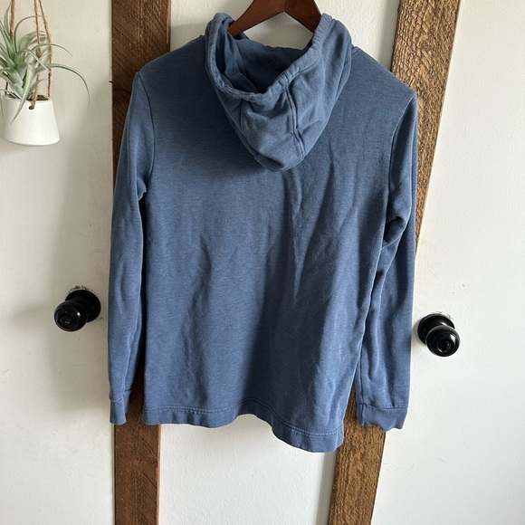 Adidas Vintage Style Women’s hooded sweatshirt rustic blue hoodie size small - Picture 6 of 11